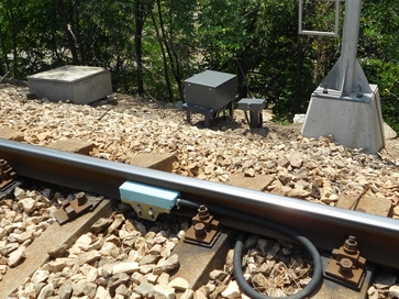 ESSO-M axle counting system at station Sopot (Bulgarian Railways)
