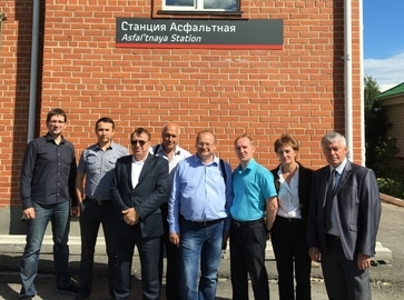 ESSO-M-2 commissioning committee at Asfaltnaya Station