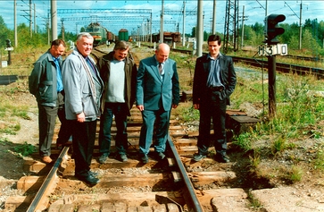 Фото ЖД путей в 1999 году 